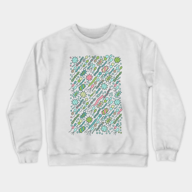 Microbes Crewneck Sweatshirt by kostolom3000